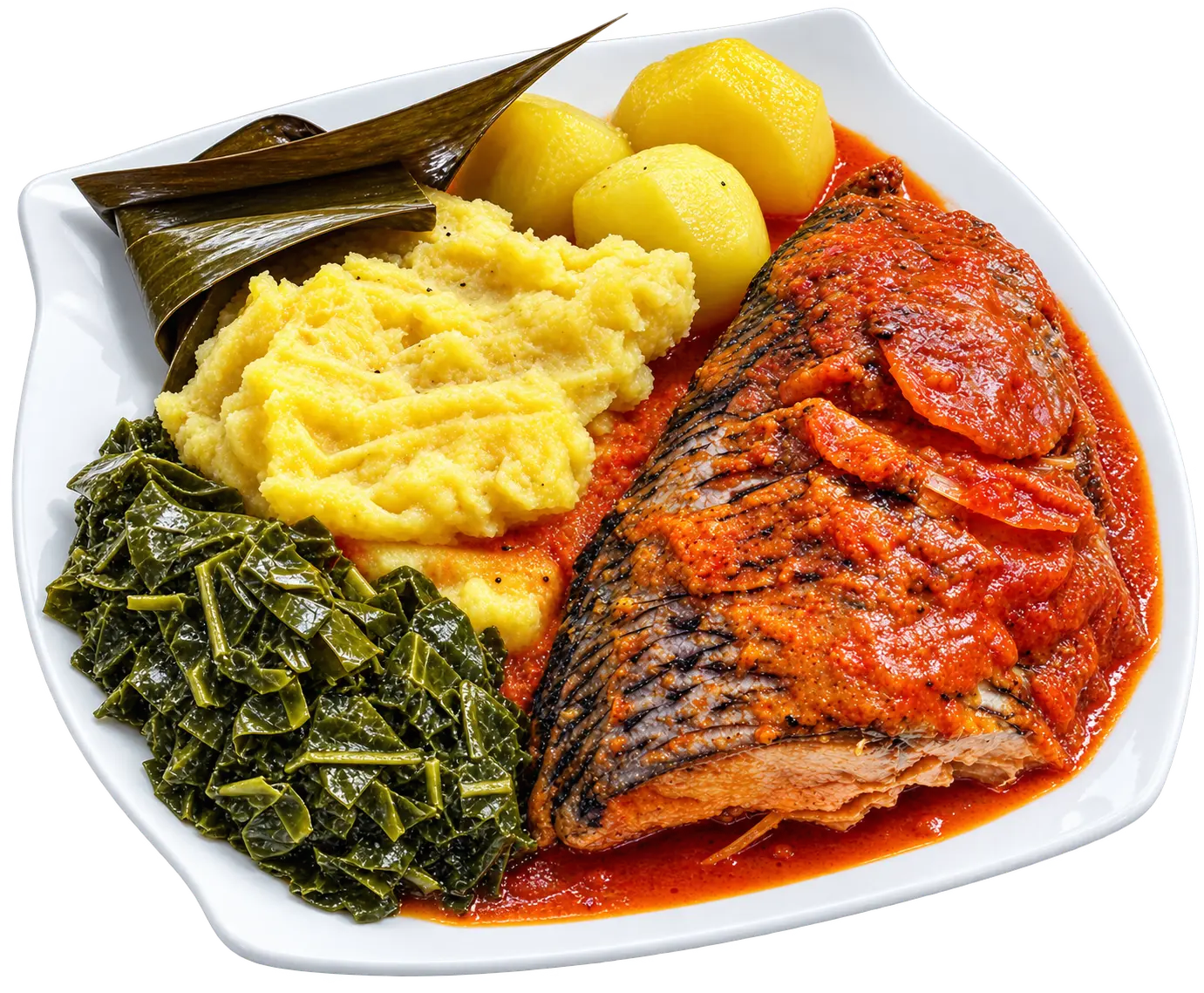 Boiled Fish & Matoke